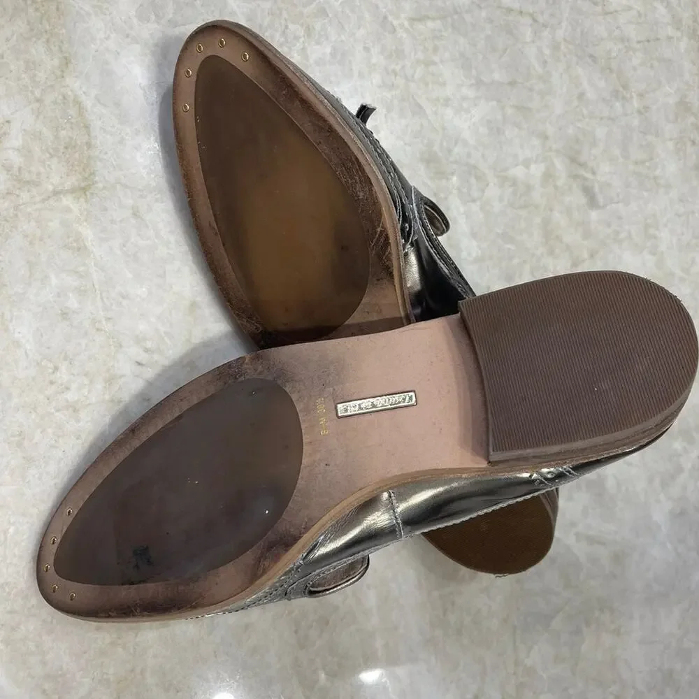 Louise et Cie LO-JOEY pewter Loafers sz 8-1/2